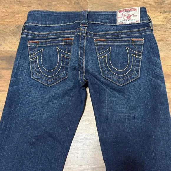 True Religion Women's Boot Cut Jeans - Dark Blue - Picture 5 of 8